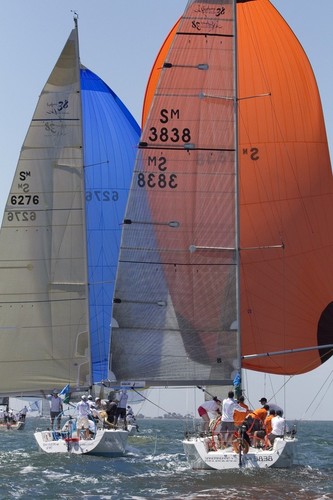 Sydney 38s - 2 spins sterns - Festival of Sails 2012 © Mary Longpre - Longpre Photos http://www.Longprephotos.smugmug.com